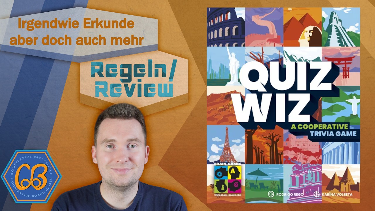 Quizwiz - Ein kooperatives Quizspiel nicht nur für Erdkundefans - Regeln und Review in 4K