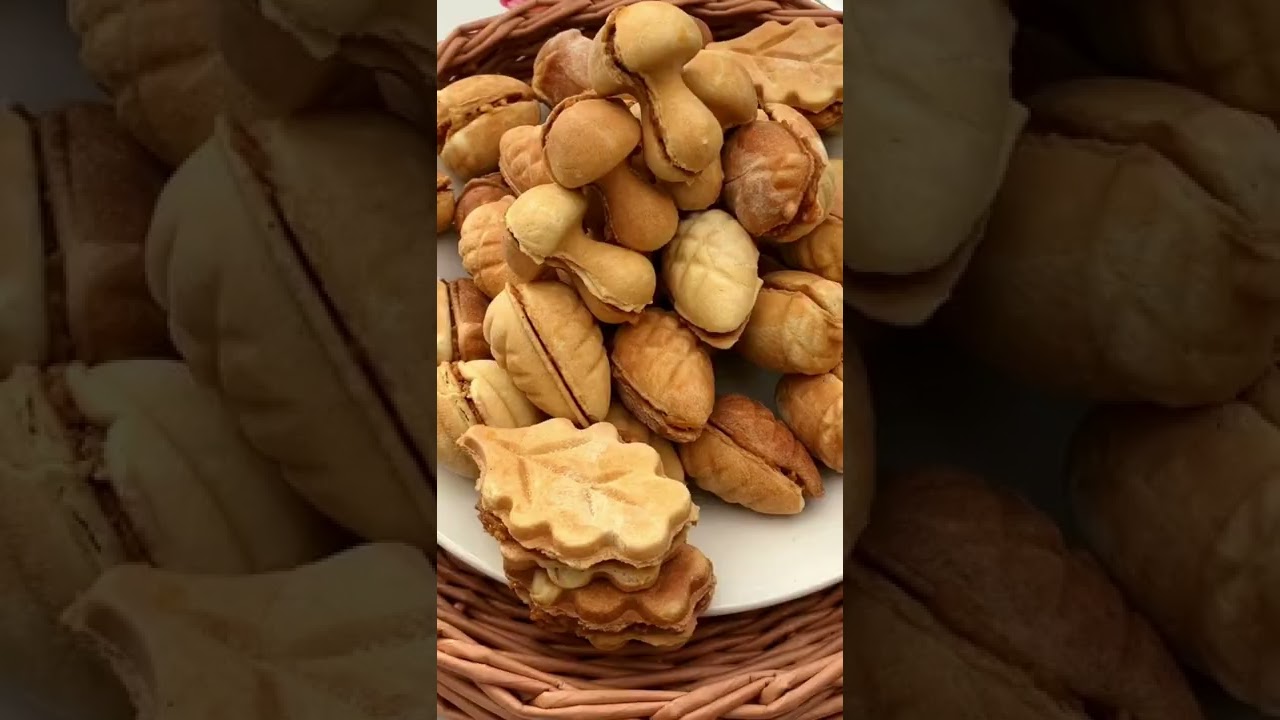 How to cook nut cookies with condensed milk or nutella Quickly and Deliciously - #shorts