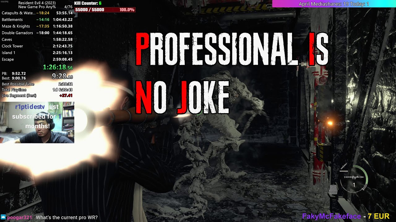 This Category is INSANE | Resident Evil 4 Remake Professional 2:24:03