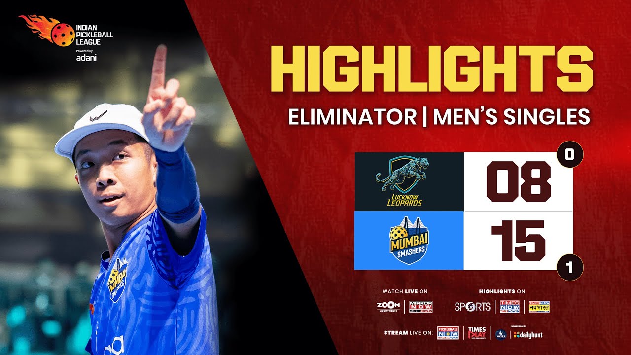 IPBL Eliminator &ndash; Men&rsquo;s Singles &ndash; Lucknow Leopards vs Mumbai Smashers | Ryler Deheart vs Quang Duong