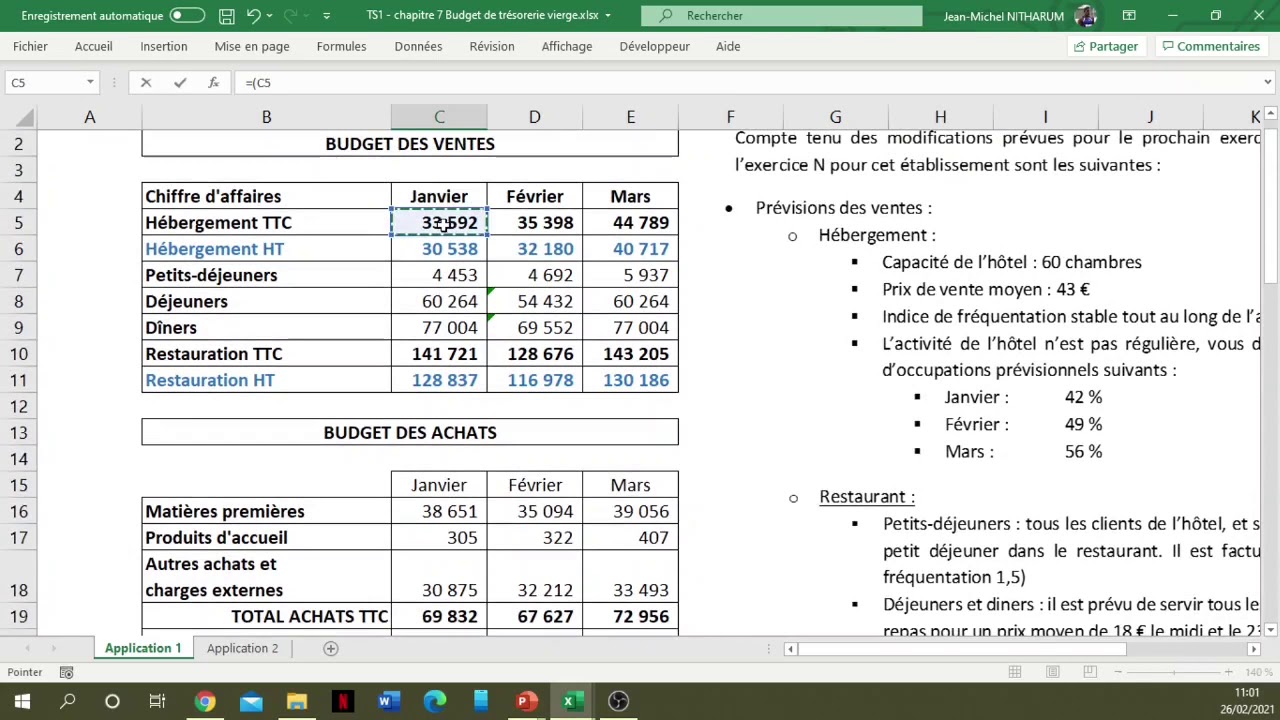 TS1   Chapitre 7 FR1 3 La démarche budgétaire   Le budget de trésorerie