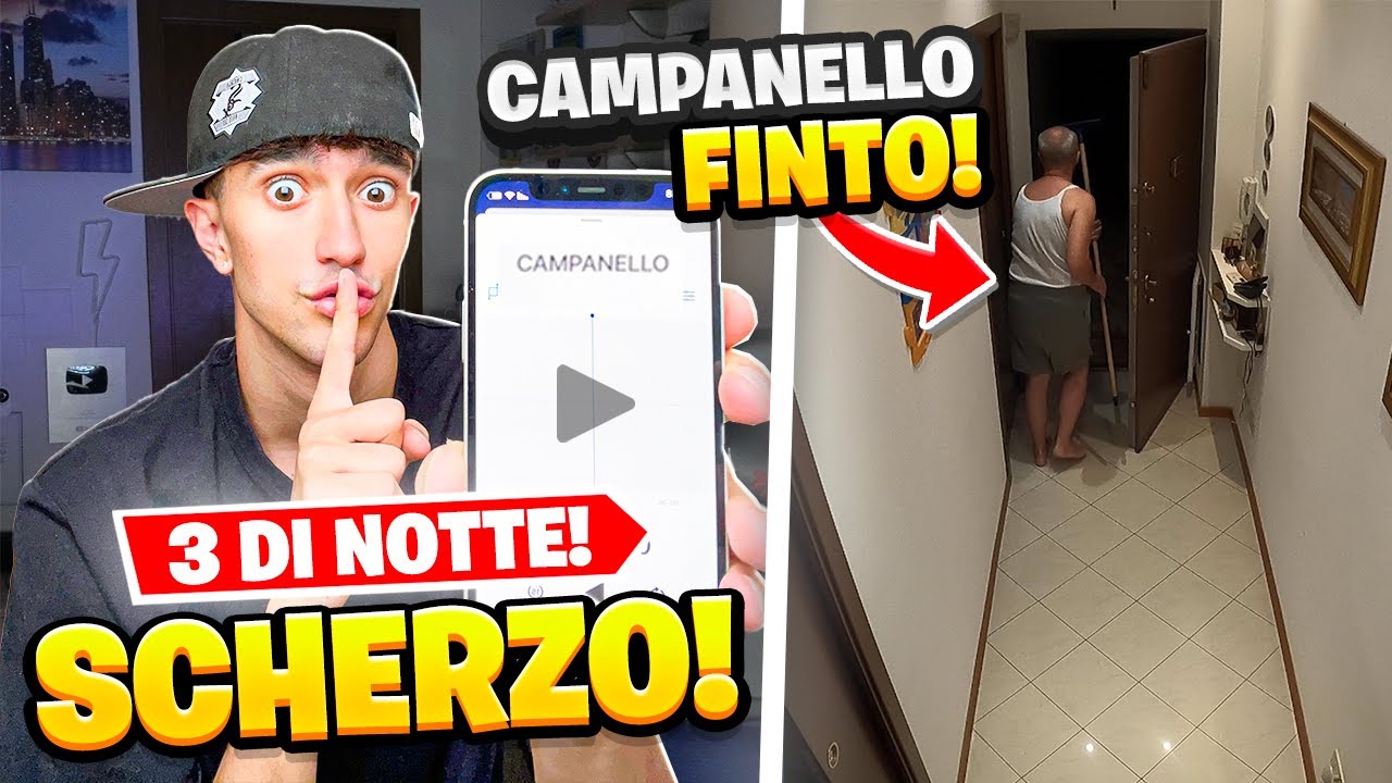 SCHERZO CAMPANELLO FINTO alle 3 DI NOTTE a MIO PAPÀ! *LEGGENDARIO*
