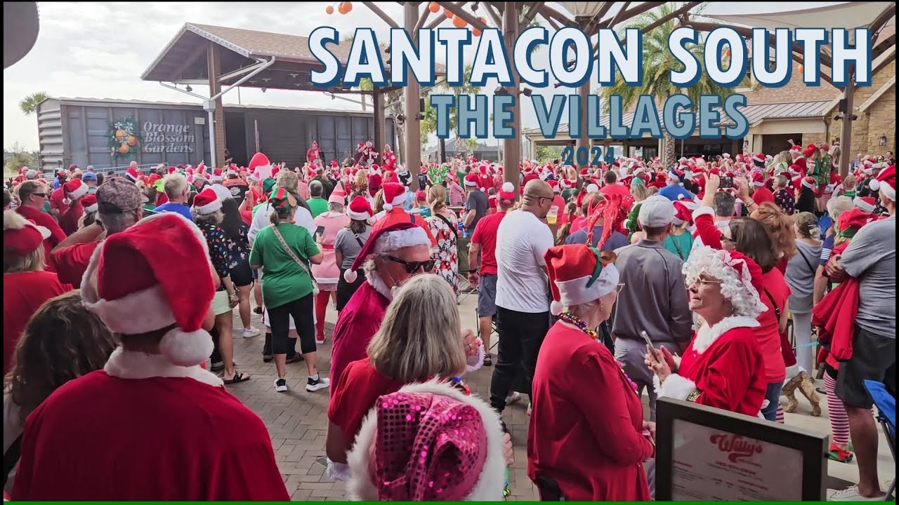 Santacon South in The Villages, Florida 2024.