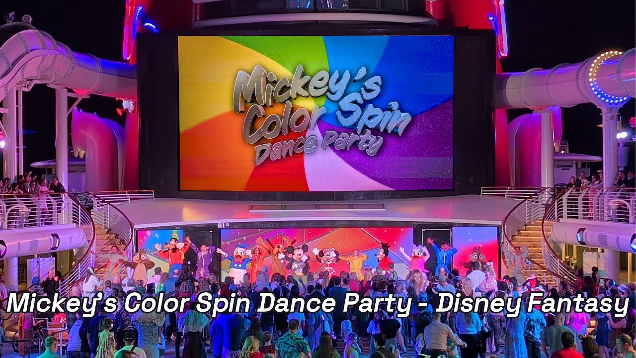 Mickey's Color Spin Dance Party (ASL) 4K - 2025 Very Merrytime Sailings - Disney Fantasy Cruise