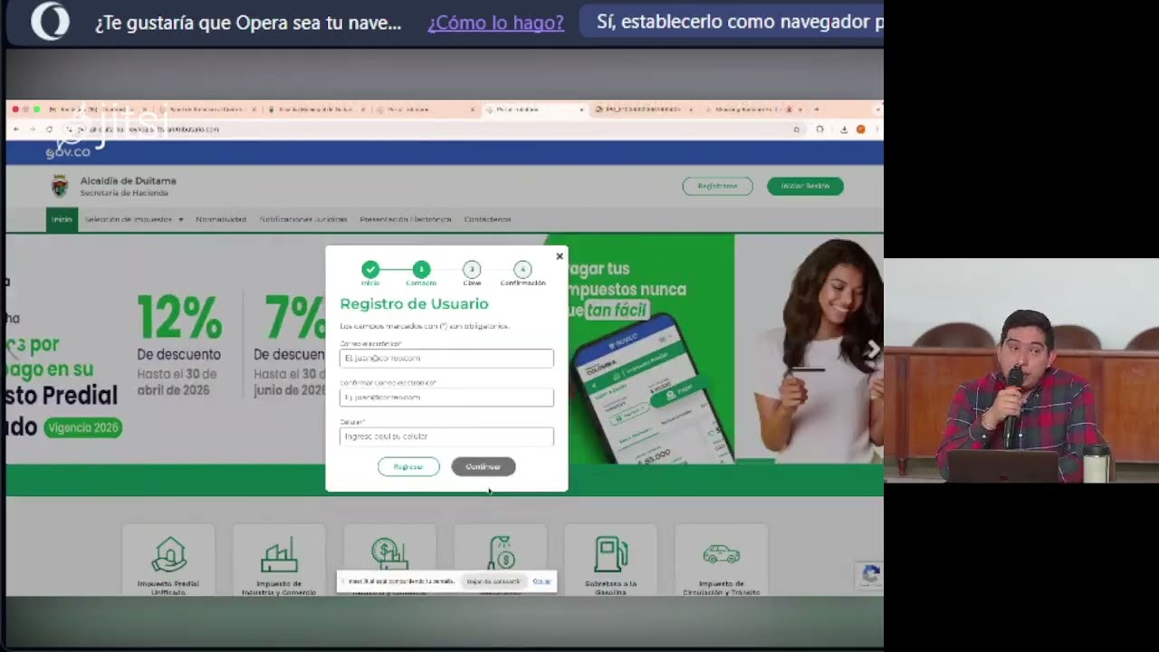 Socialización y Capacitación Portal Tributario Duitama
