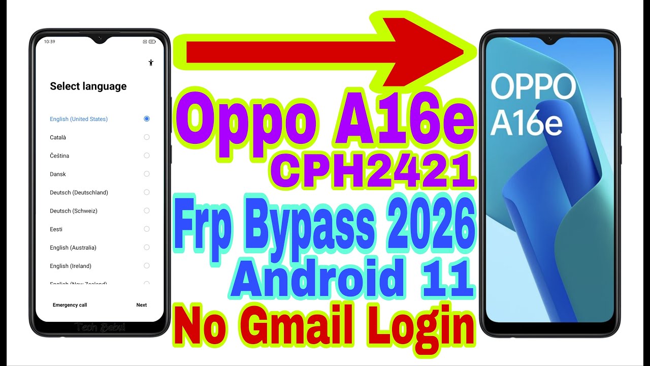 Oppo A16e (CPH2421) Android 11 Frp Bypass | New Trick 2026 | Reset Frp Lock/Bypass Google Account