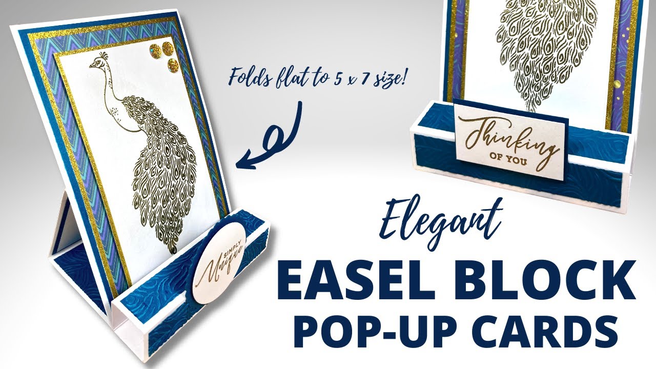 Elegant Pop-Up Easel Block Cards!