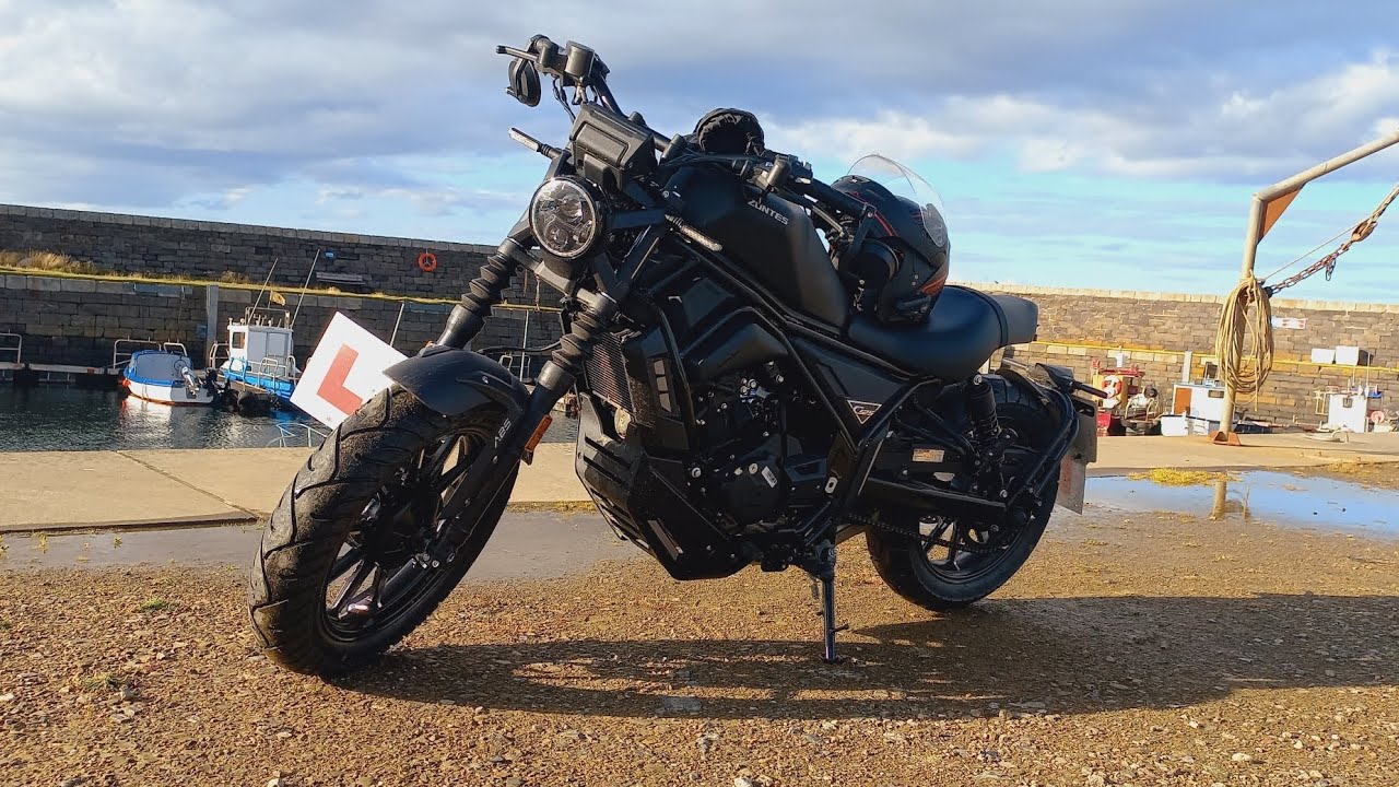 Zontes zt125c. Sunny trip from Stonehaven