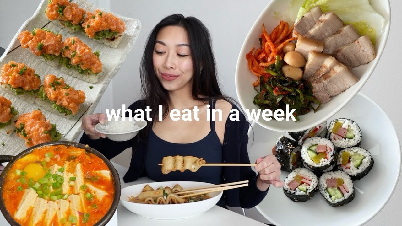 what i eat in a week 🥐 *asian food + realistic + easy recipes*