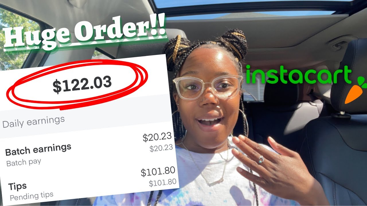 MY BIGGEST BATCH EVER ON INSTACART $122! | Big Orders | 2022