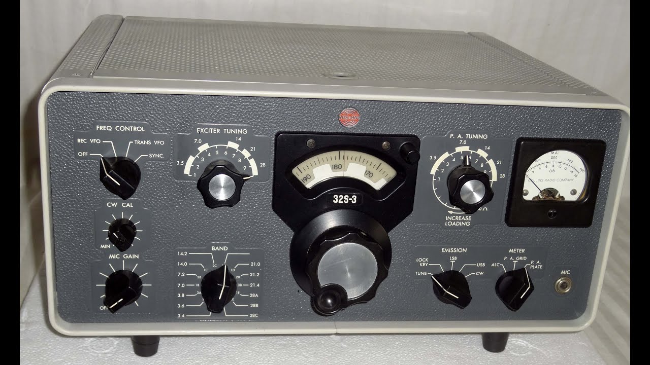 Демонстрация передатчика Collins 32S 3 HF SSB