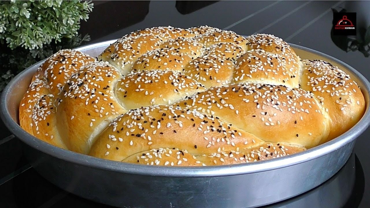 Easy Milk Bread Filled with Feta cheese & Parsley - نان نرم شیر