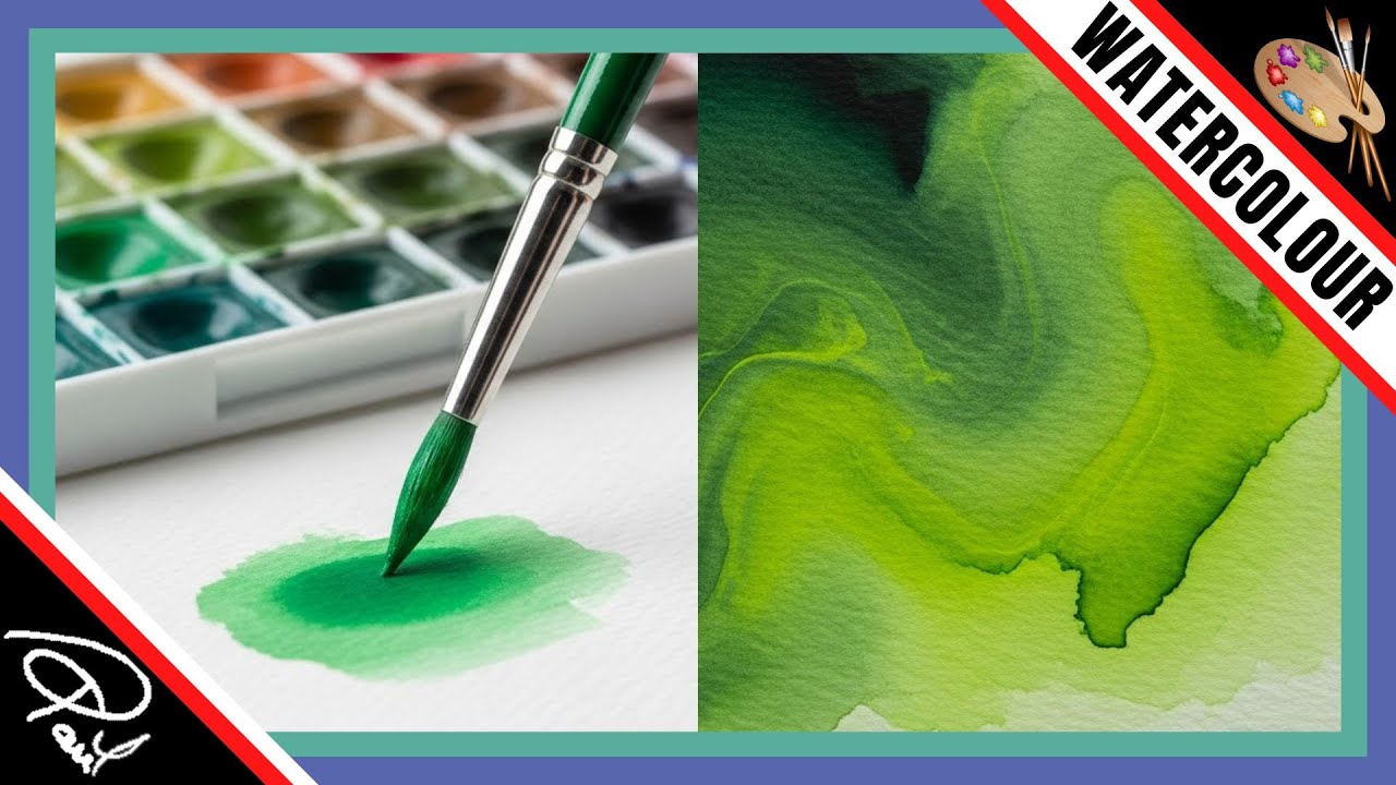 MIXING GREEN Paint Colors (5 Ways to Mix Green Watercolor)