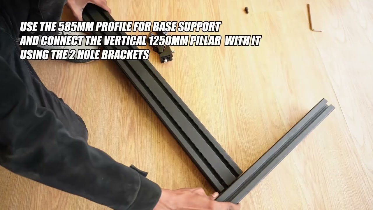 VRH Floor Standing Single Monitor Stand Assembly Guide 