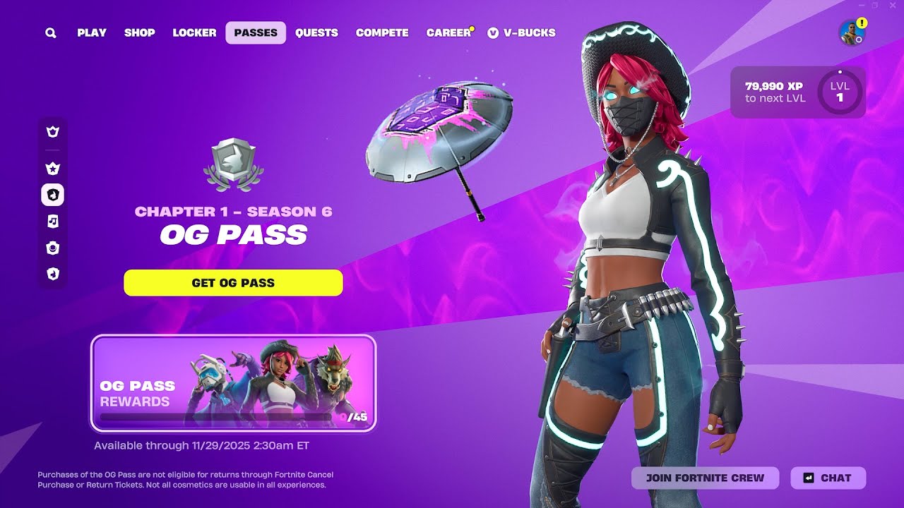 OG Fortnite Season 6 FULL PASS Showcase!