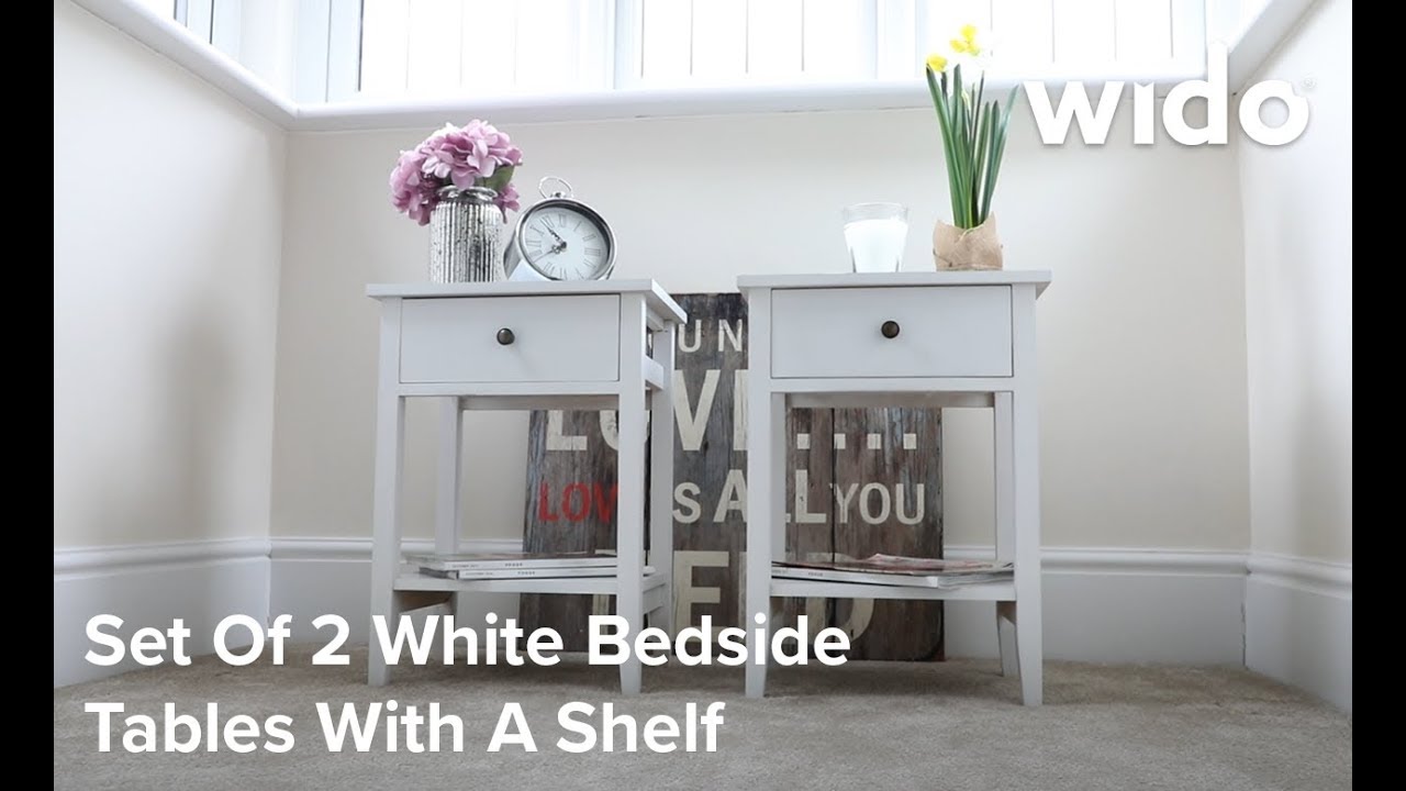 Wido Set of 2 matching Night Stands Product Video (BSIDE1D)