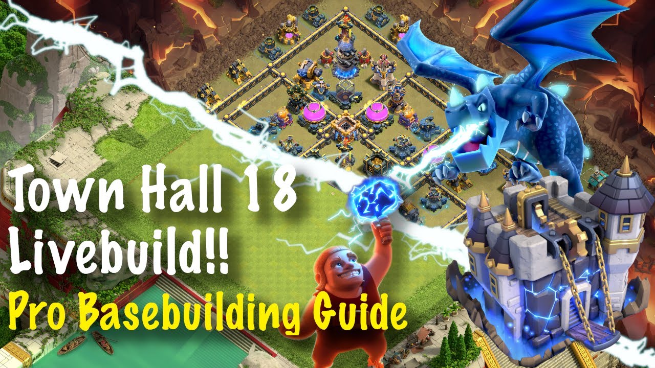 Town Hall 18 Livebuild by Pro Builder!! (Clash of Clans)