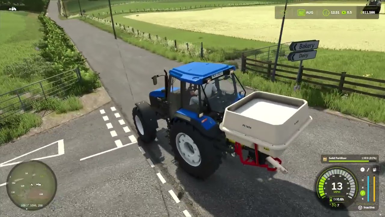 FS25 FIELDS OF TYRONE #30 | SPREADING FERTILISER IN THE TS 115 & VICON SOWER