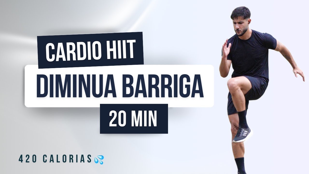 20 MIN CARDIO HIIT PARA GASTAR + DE 400 CALORIAS E PERDER A BARRIGA EM CASA