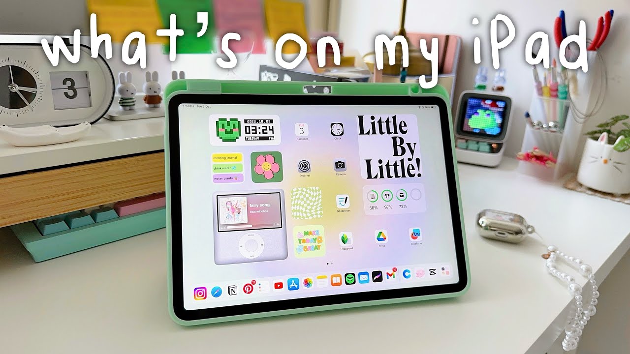 🍡 WHAT'S ON MY IPAD 2023 | current favorite apps & widgets | note taking, productivity apps and more