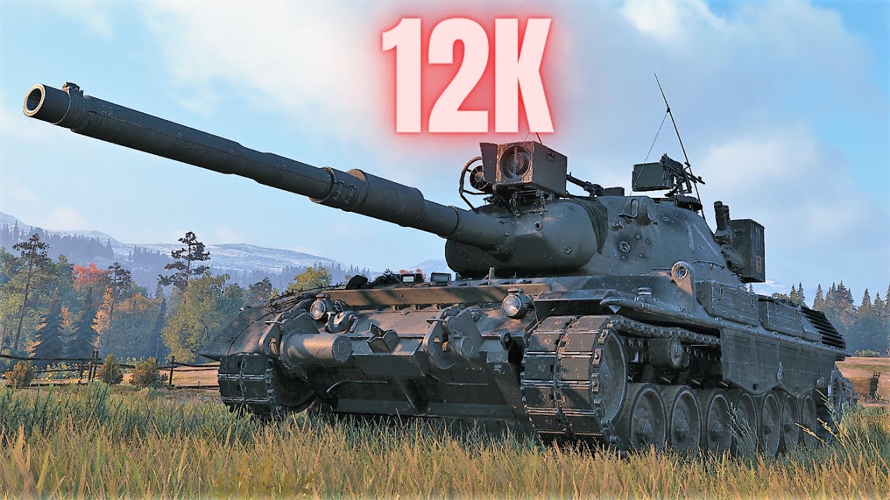 Leopard 1 - 12K Damage 6 Kills World of Tanks Replays 4K The best tank game