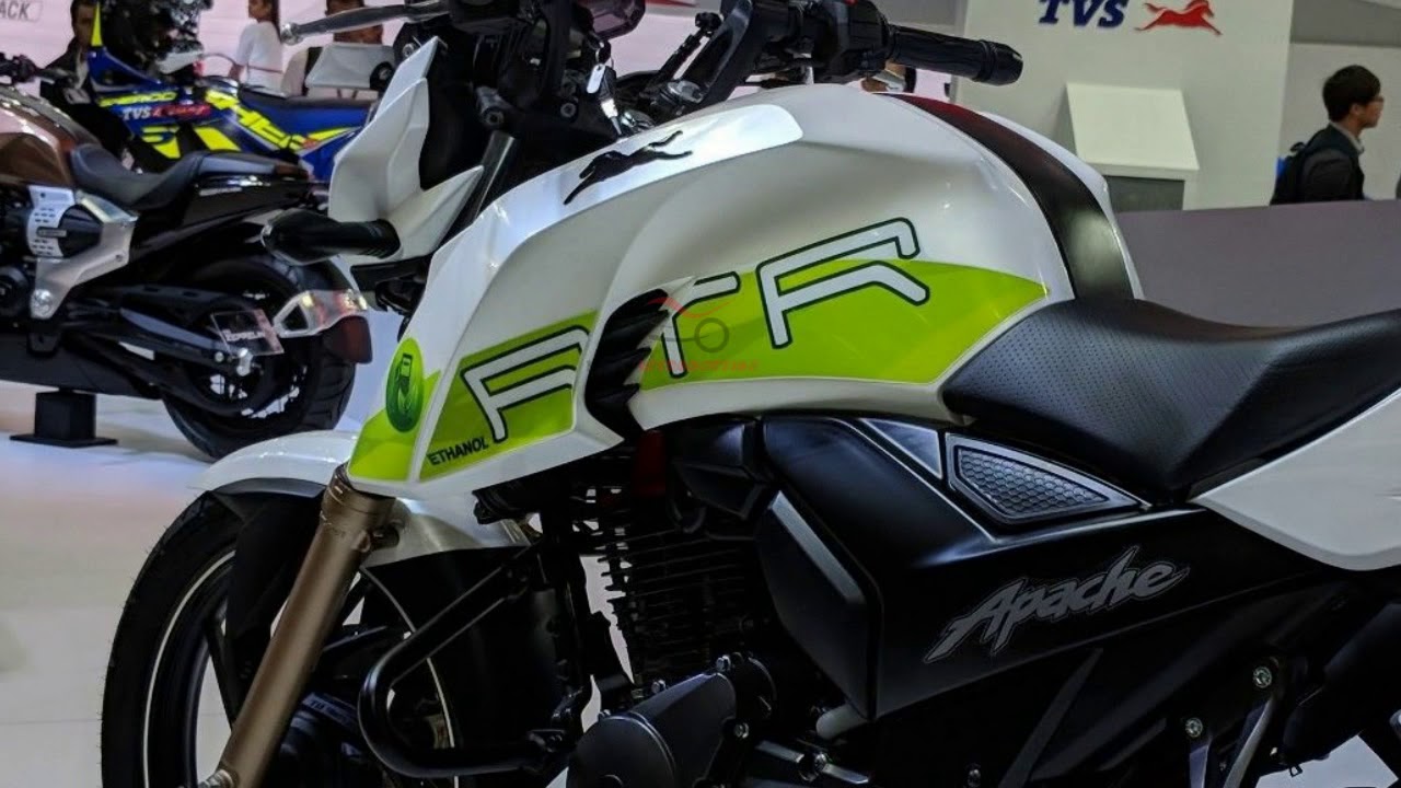 TVS Apache RTR 200 Fi Ethanol at 2018 India | TVS Apache RTR 200 Fi Ethanol &ndash; Auto Expo 2018 Live