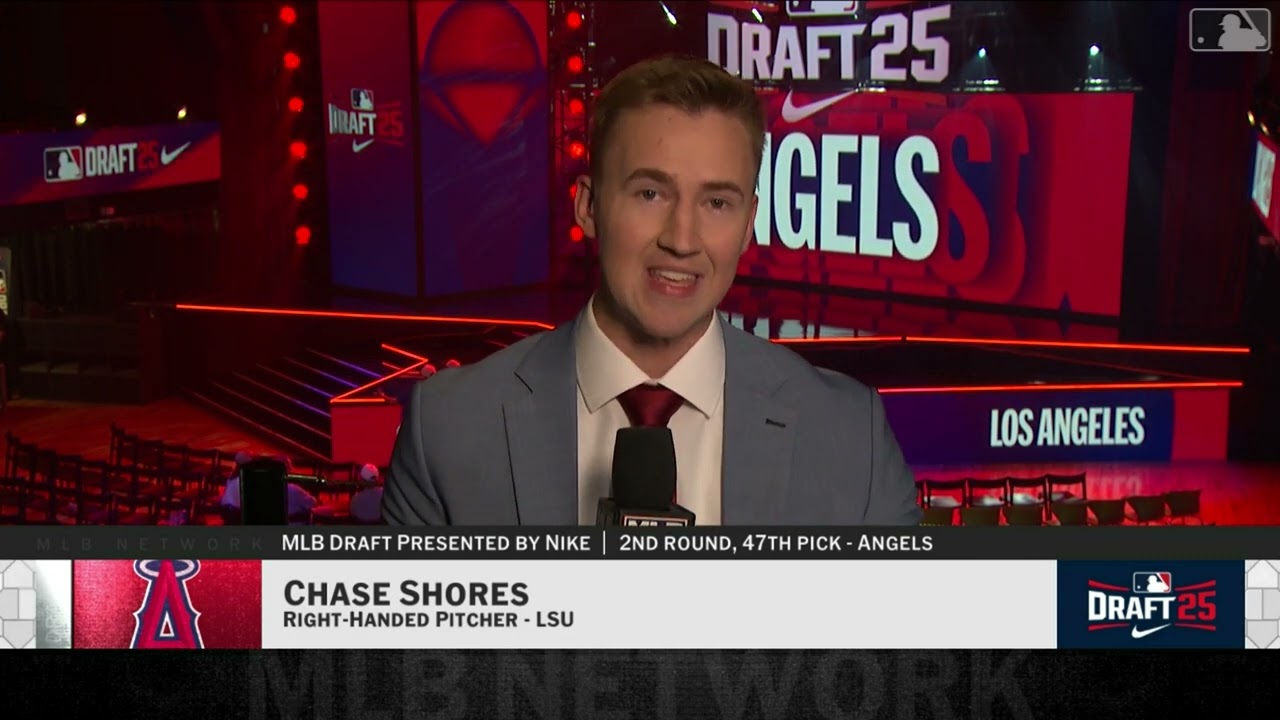 Los Angeles Angels Select Chase Shores with No. 47 Pick in 2025 MLB Draft!
