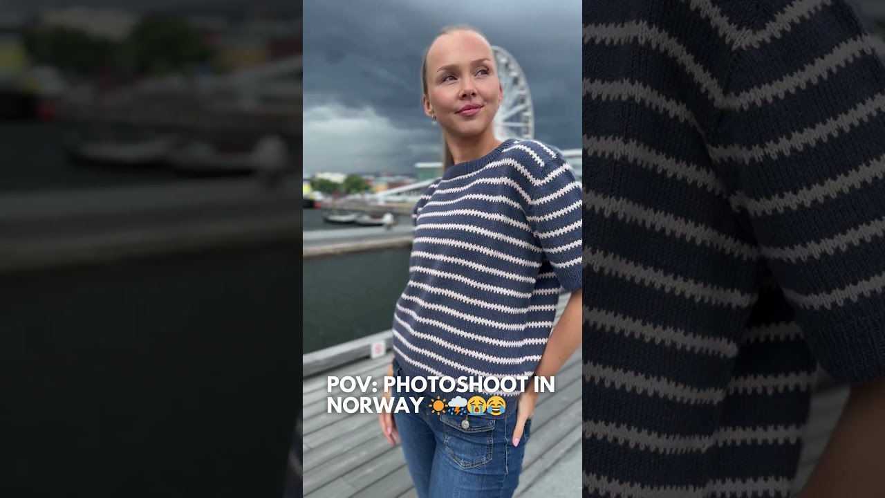 🆘 POV: Knitwear photoshoot in Norway 😂 #knitting #strikking #bystrikk