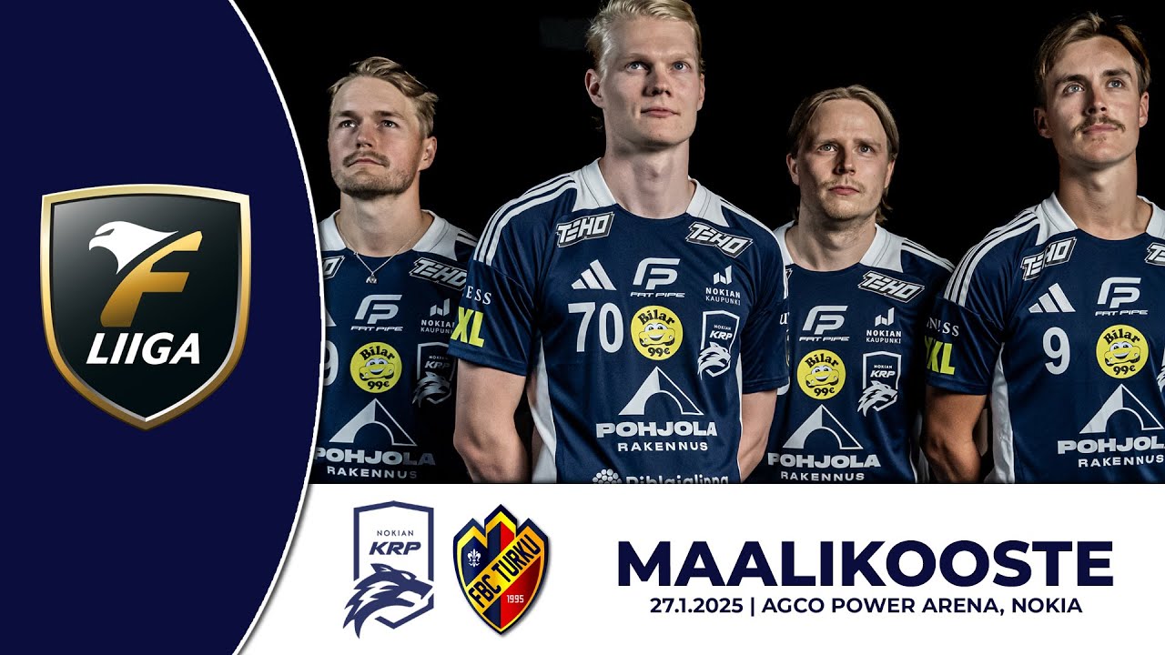 F-Liiga: Nokian KrP–FBC Turku, Maalikooste, 27.1.2025