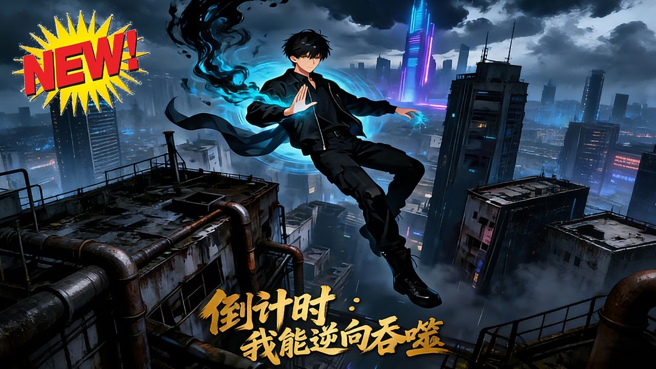 ⚡【新番速递】《倒计时：我能逆向吞噬》新纪元2144年，江寒被强行抽走时间濒死，觉醒系统夺寿命，结盟逆袭，却撞破自己是容器的惊天秘密！#末世 #系统 #逆袭 #漫剧 #爱看动漫