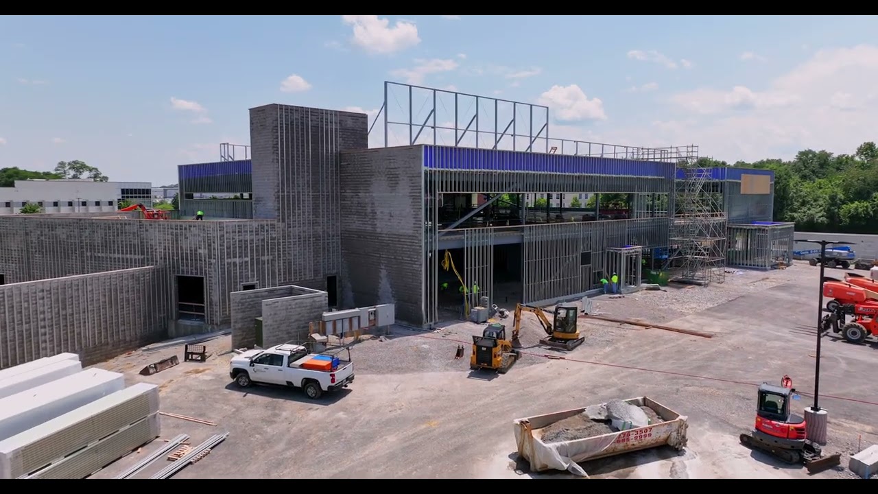 Construction Progress Video | Drone Jobsite Footage Over 1 Year | Louisville, KY
