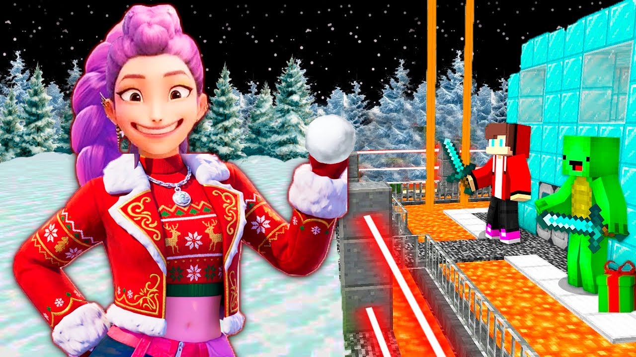 CHRISTMAS RUMI Kpop Demon Hunters vs Security House in Minecraft JJ and Mikey Maizen Challenge