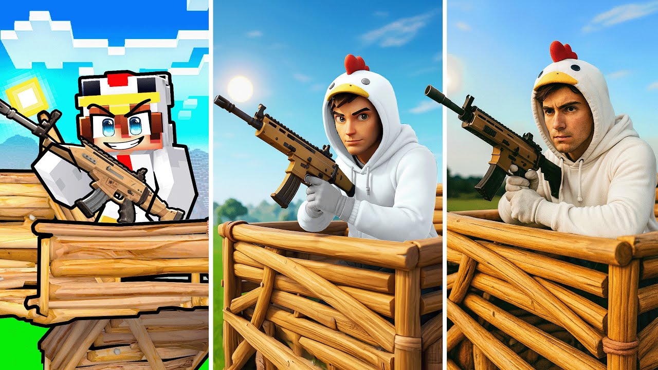 Fortnite sur Minecraft vs la VRAIE VIE !