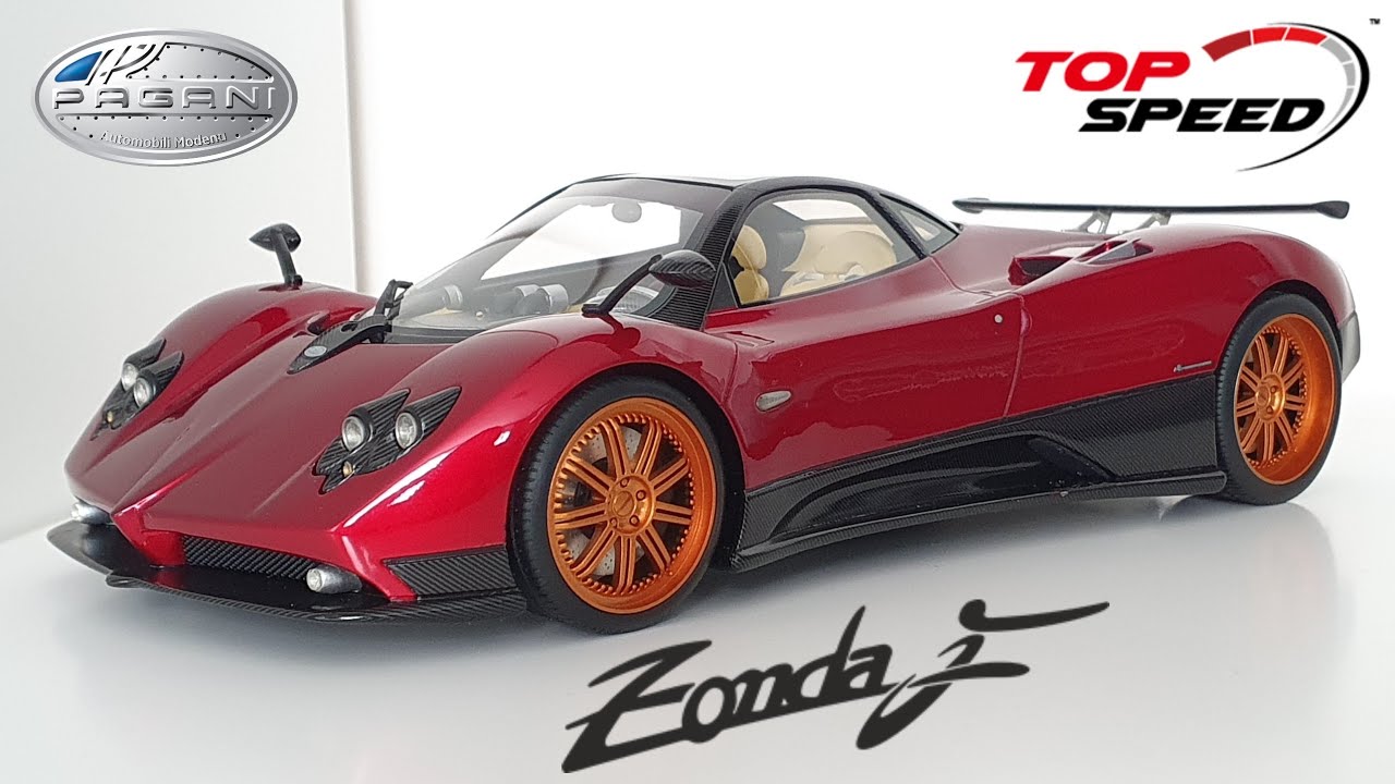 REVIEW: TrueScale Miniatures (TSM) Top Speed 1:18 Pagani Zonda F - Rosso Dubai