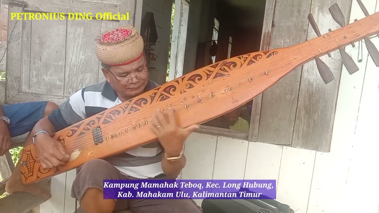 Indahnya Alunan Musik Sapeq Dayak Bahau oleh Master Musik Sapeq dari Kamp. Mamahak Teboq, Pak Tigang