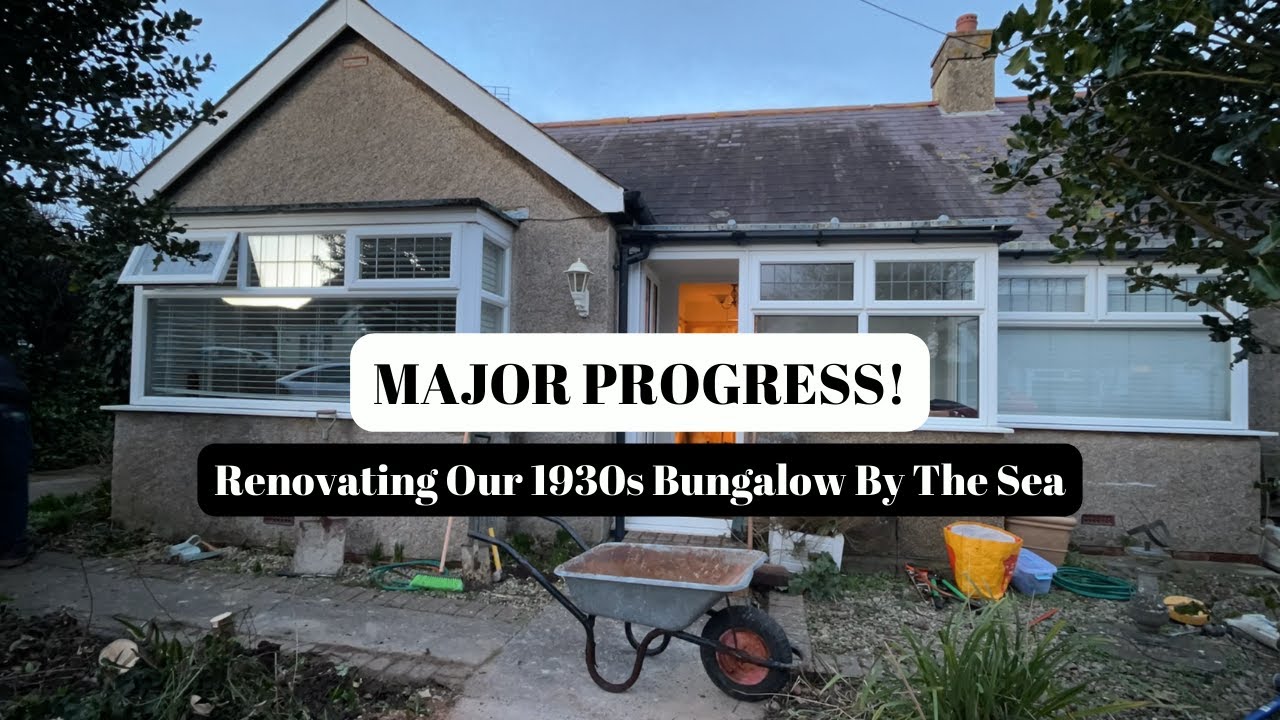 MAJOR PROGRESS Renovating Our 1930s Bungalow By The Sea (WE DON'T HAVE HEATING!) | Going Home