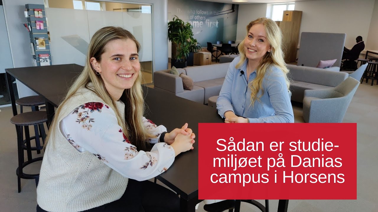Velkommen til Erhvervsakademi Dania i Horsens | Rundvisning i studiemiljøet af studerende