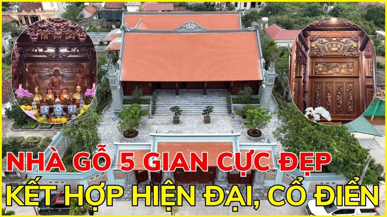 Khu Quần Thể Nhà Gỗ Cổ Điển Kết Hợp Nhà Hiện Đại Cực Khủng Tại Nam Định - LH 0977.994.448