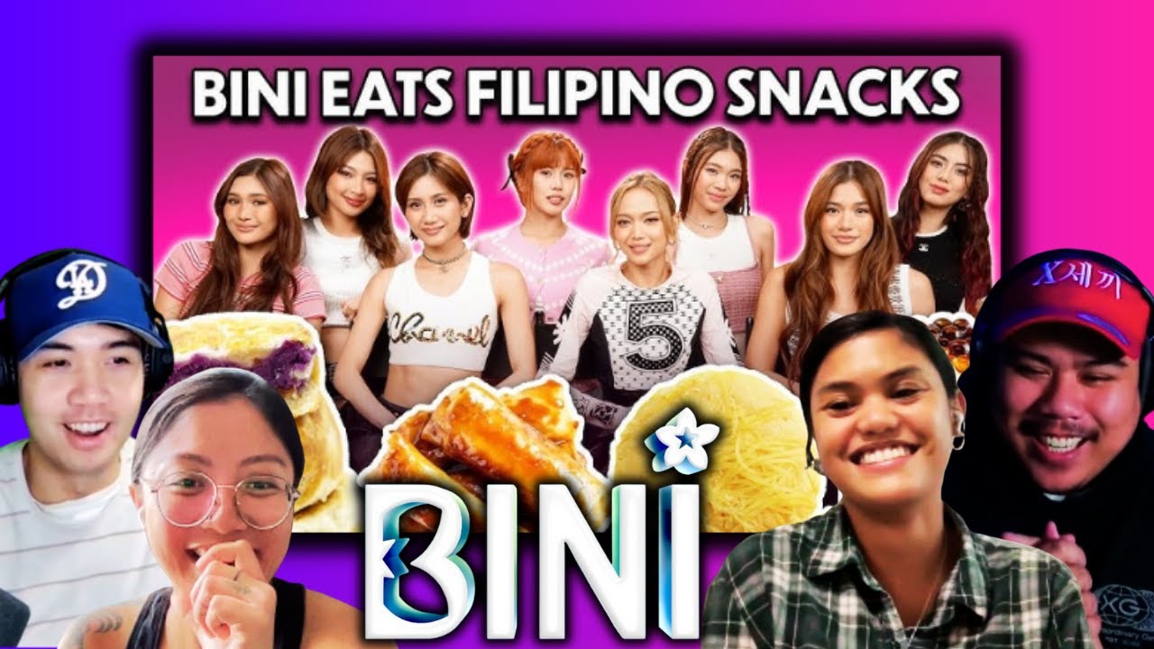 This Got Us Hungry! BINI Tries & Rates Filipino Snacks Reaction!