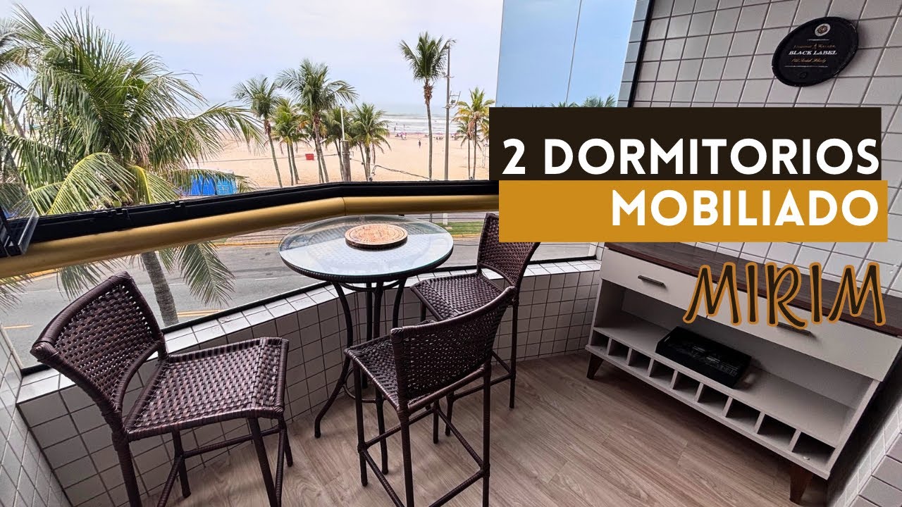 [147] APARTAMENTO NA PRAIA GRANDE TODO MOBILIADO 2 DORMITÓRIOS 1 SUÍTE NO BAIRRO MIRIM