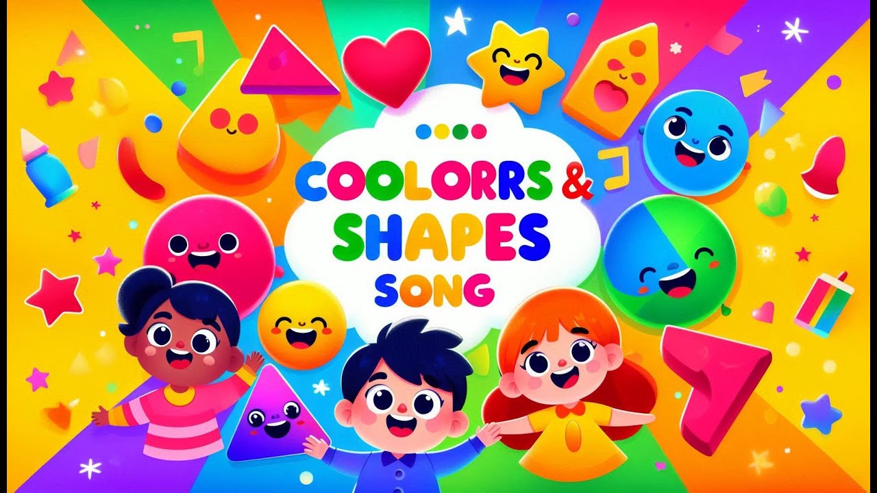 🎨✨ Colors and Shapes Song for Kids | Fun Learning with Rhymes & Music! 🎶🔺🔵🟡