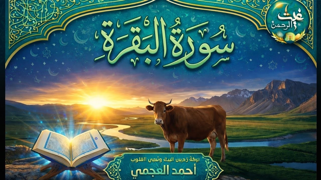سورة البقرة كاملة بصوت أحمد العجمي رقية شرعية لتحصين البيت وطرد الشياطين تلاوة تهز القلب وتريح النفس