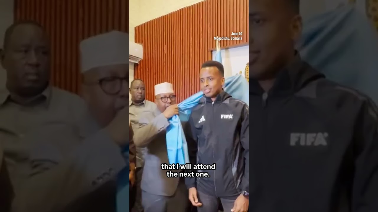Somali World Cup referee denied entry to US arrives home to hero's welcome