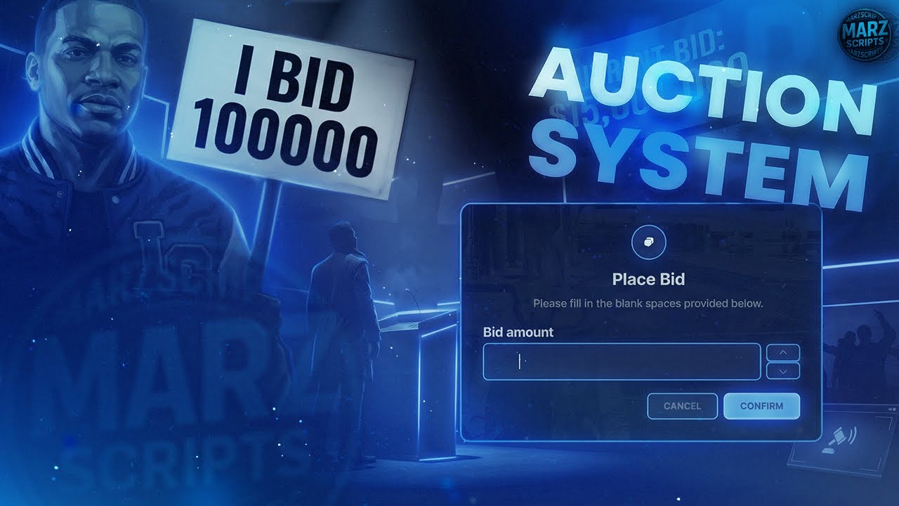 [ESX & QB-Core] Advanced Advanced Auction House System | MarzScripts