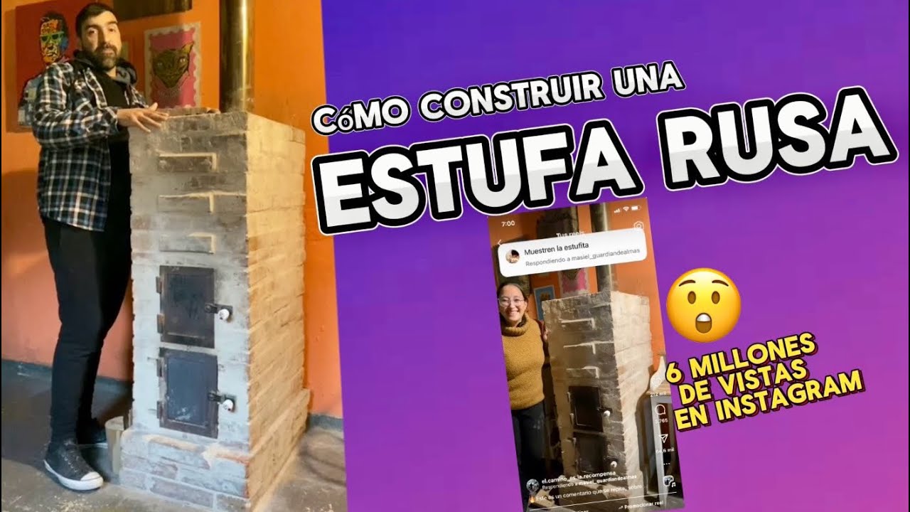 🔥ESTUFA RUSA, hazlo tú mismo ✅. Como construirla paso a paso, manual de auto construcción.