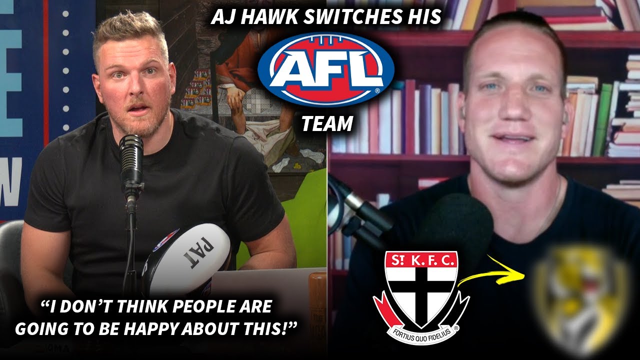 Pat McAfee Reacts To AJ Hawk Switching His AFL Team (SCUMBAG)