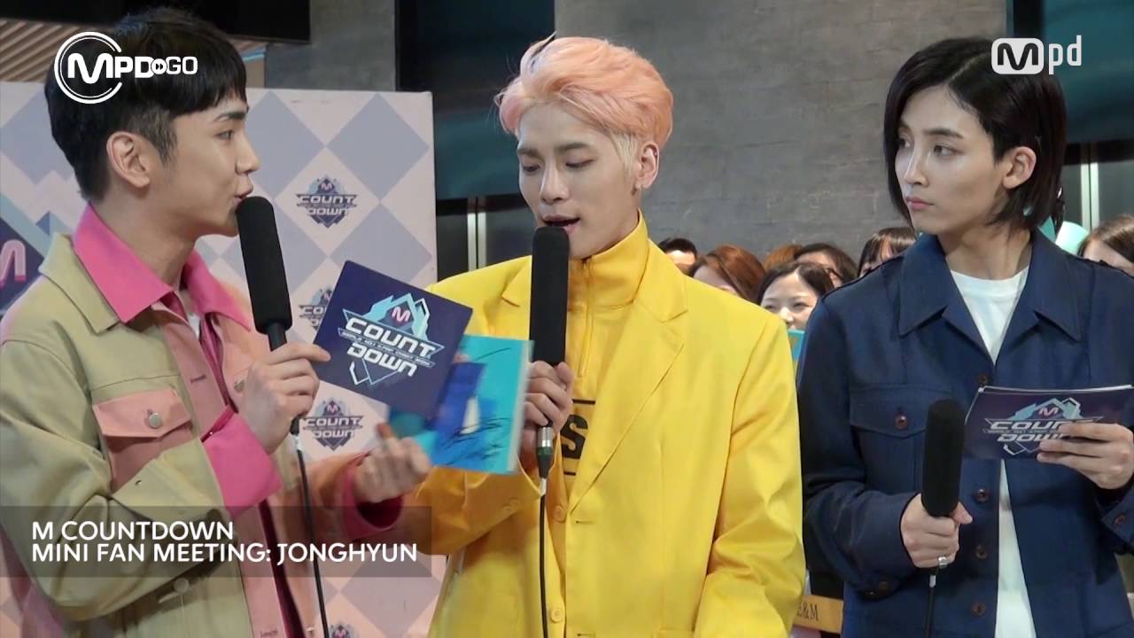 종현 컴백 미니팬미팅 JONG HYUN MINI FAN MEETING Mnet MCOUNTDOWN 160526