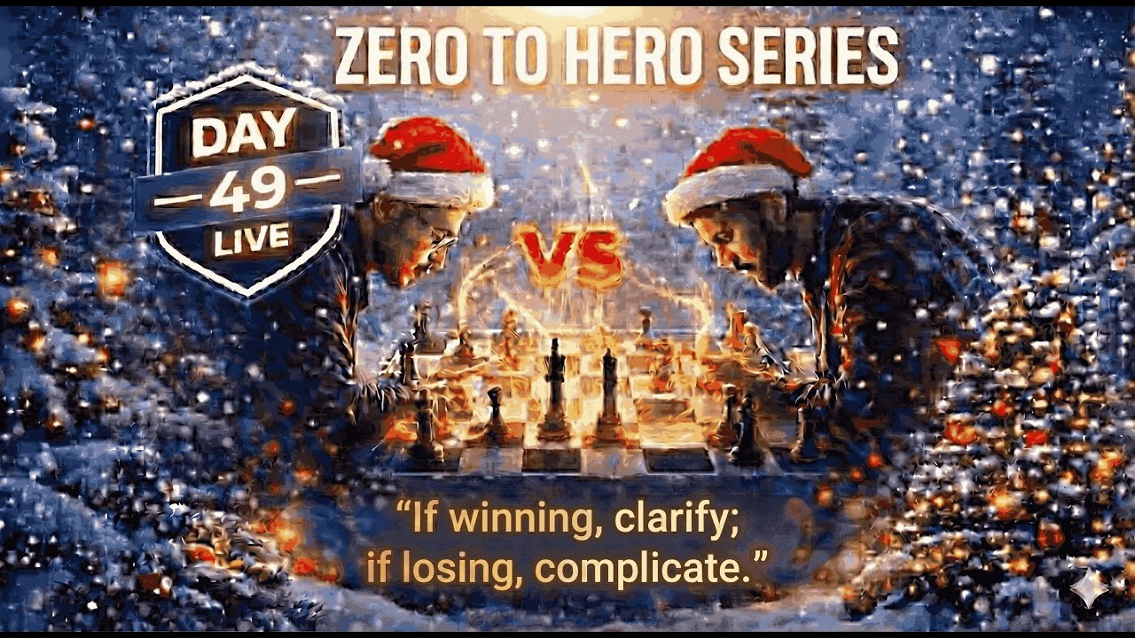 CHESS ZERO TO HERO SERIES DAY 49 BY ANAND SIR #chess #trending #shots #chesslive #livestreaming