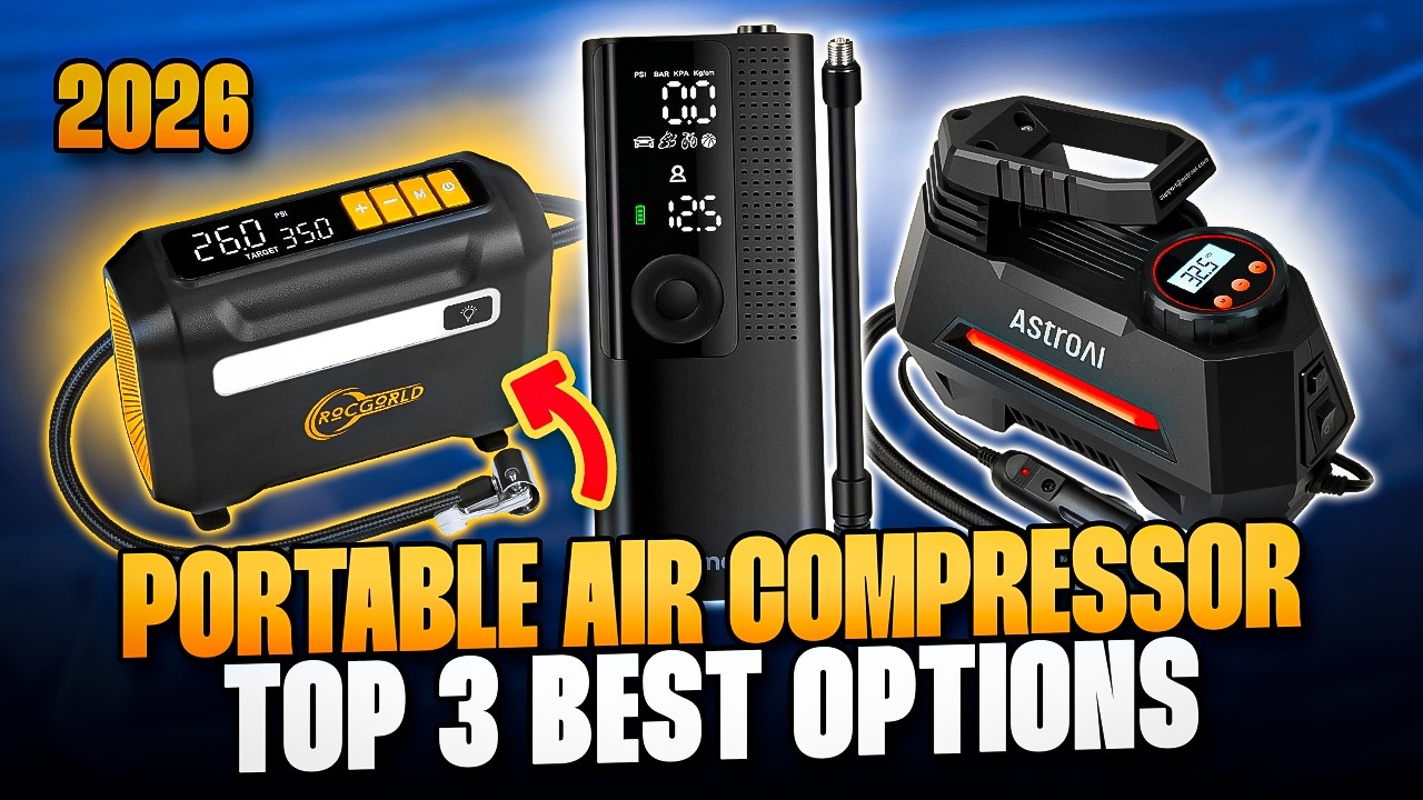 Top 3 Best PORTABLE TIRE INFLATORS to Buy in 2025 – Fast & Easy Air Compressors for Car Tires!