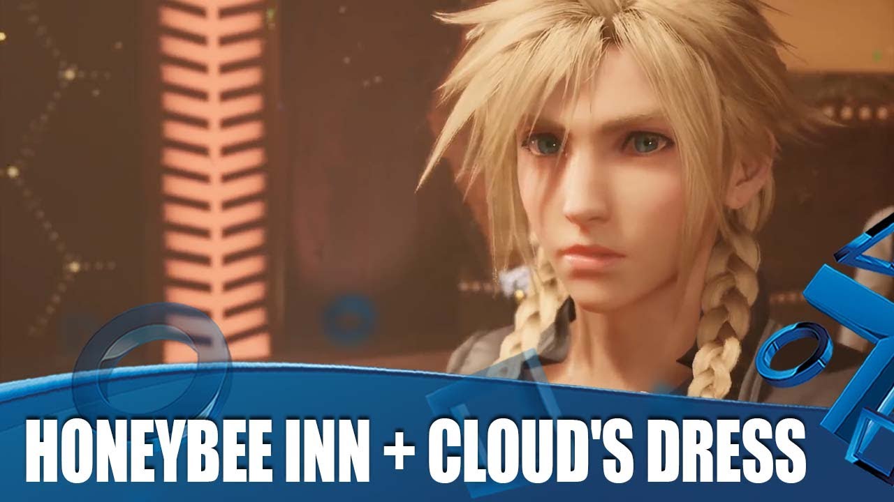 FFVII Remake Gameplay - Honeybee Inn & Cloud's Dress